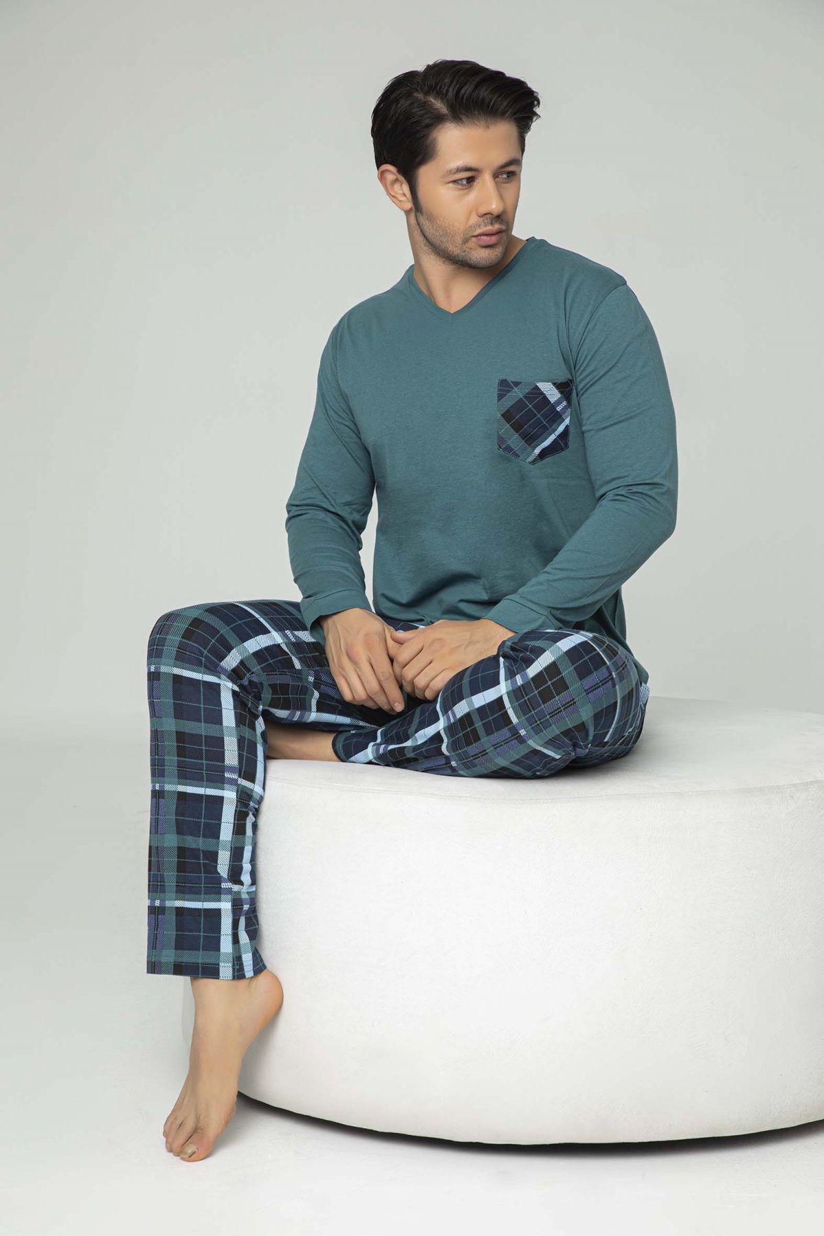 Aydoğan 3838 Erkek Uzun Kol Pijama Takım