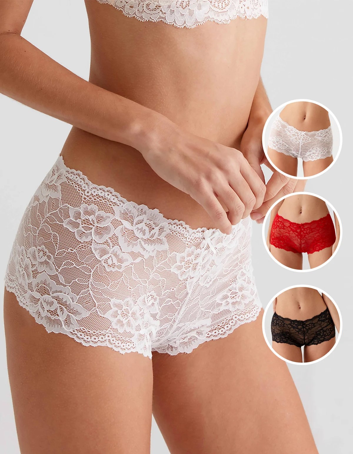 Pierre Cardin 2132 Dantelli Fantezi Shortie Boxer