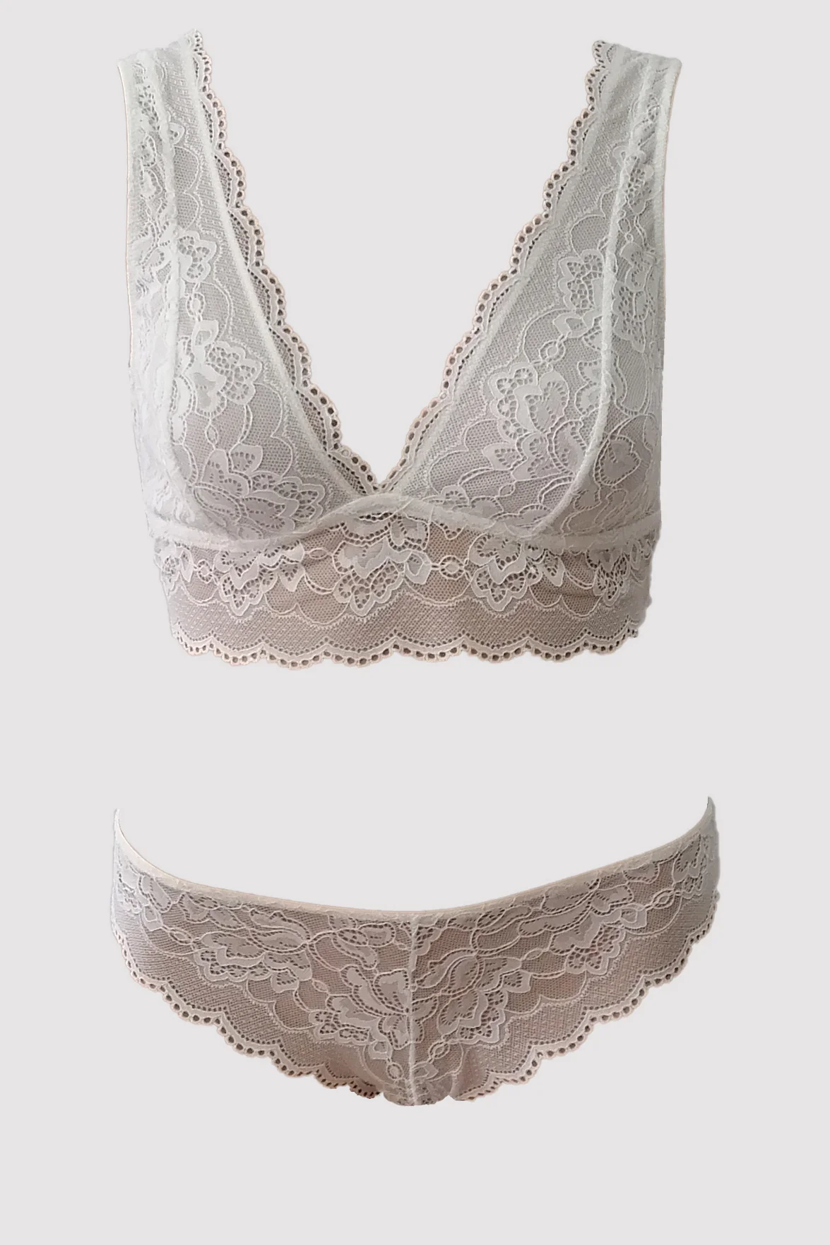 Pierre Cardin 4755 Bralet Kapsız Sütyen Takımı - Ekru