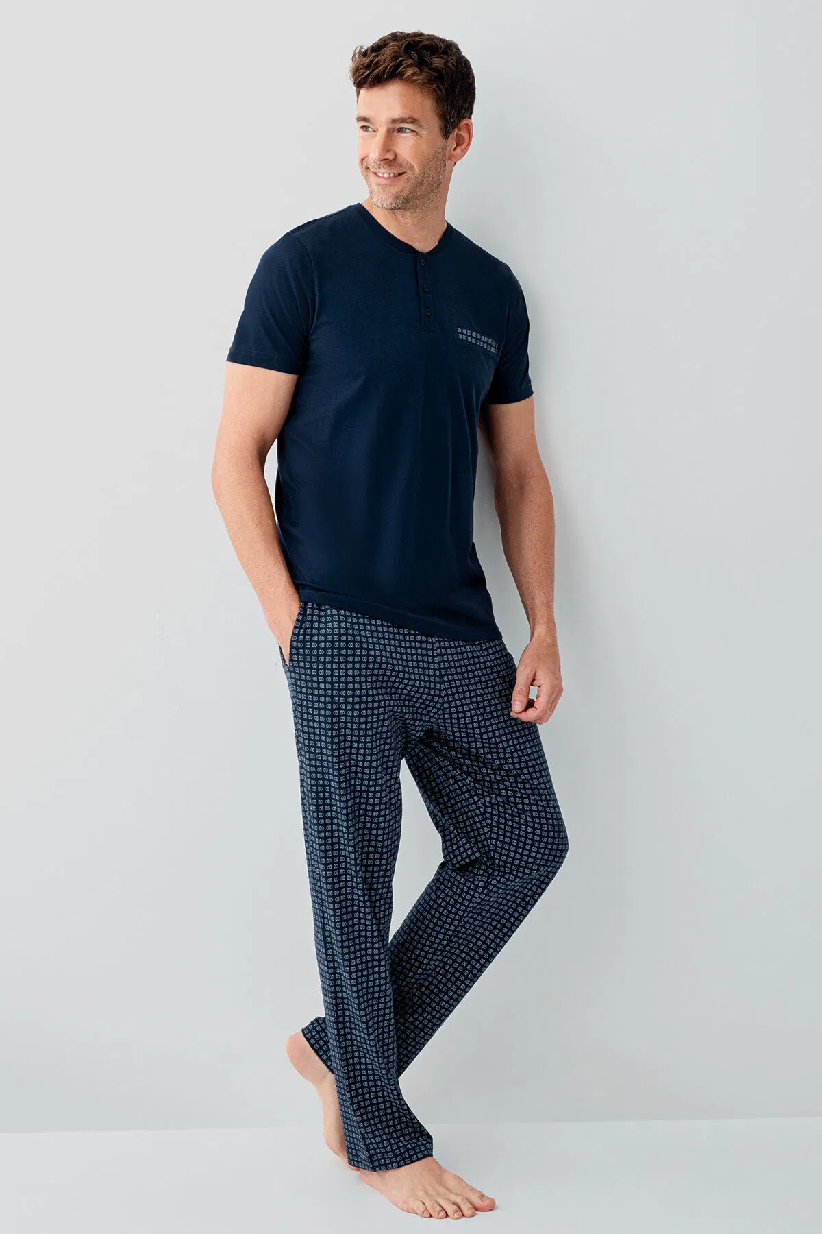 Arnetta Erkek Lacivert Pijama Takımı 
